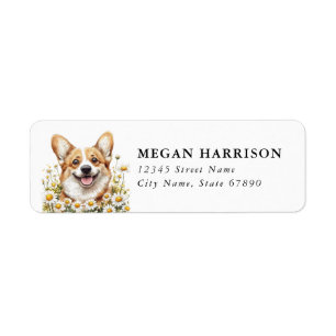 Étiquettes d'adresse de retour Corgi