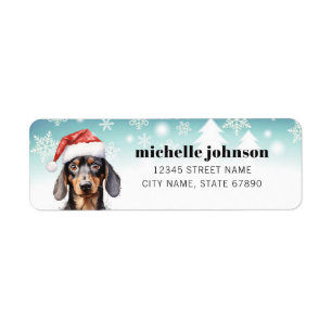 Étiquettes d'adresse de retour Dachshund