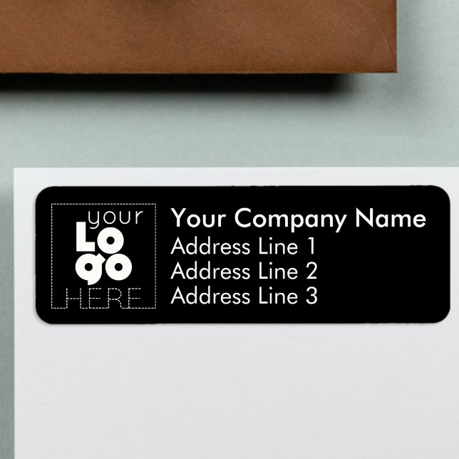 Étiquettes d'adresse de retour d'affaires Logo bla (Créateur téléchargé)