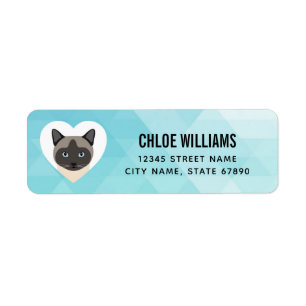 Étiquettes d'adresse de retour de chat