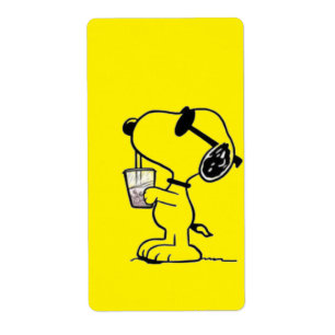 Étiquettes d'adresse de retour de chien mignon - C