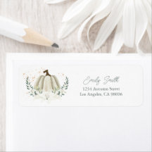 Étiquettes d'adresse de retour de Fêtes des mariée