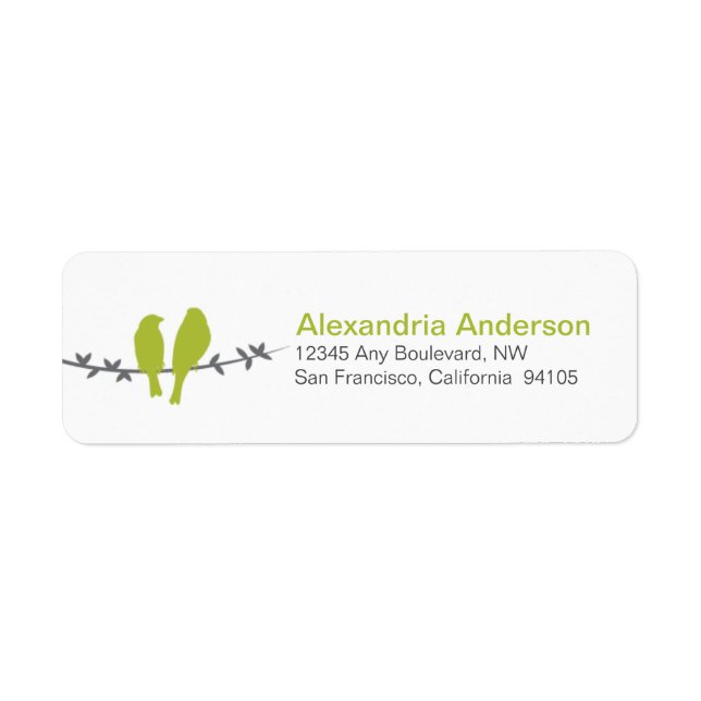 Étiquettes d'adresse de retour de la Direction des (Devant)