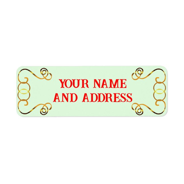 Étiquettes d'adresse de retour de Noël (Devant)