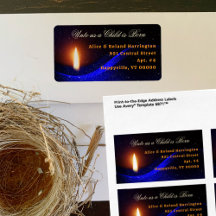 Étiquettes d'adresse de retour de Noël