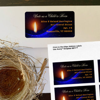 Étiquettes d'adresse de retour de Noël