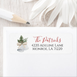 Étiquettes d'adresse de retour de Noël