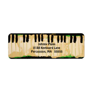 Étiquettes d'adresse de retour de piano