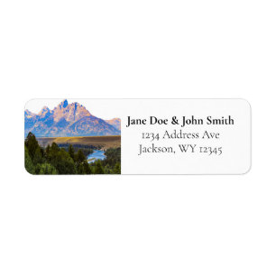 Étiquettes d'adresse de retour de Rustic Mountain