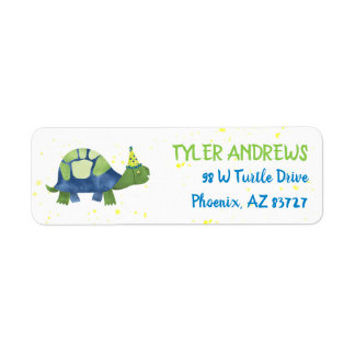Étiquettes d'adresse de retour de tortue