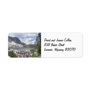 Étiquettes d'adresse de retour des monts Lake Mari
