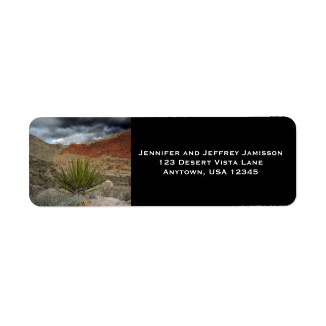 Étiquettes d'adresse de retour Desert Vista (Devant)