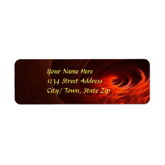 Étiquettes d'adresse de retour d'incendie