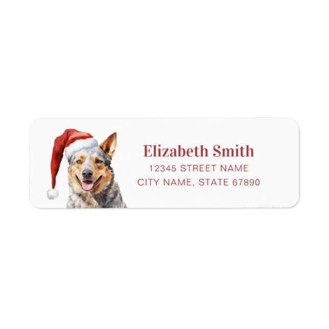 Étiquettes d'adresse de retour du chien de bétail  (Devant)