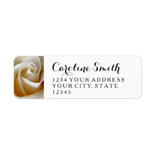 Étiquettes d'adresse de retour du Mariage floral