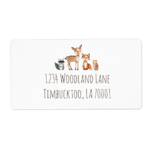 Étiquettes d'adresse de retour Floral Woodland