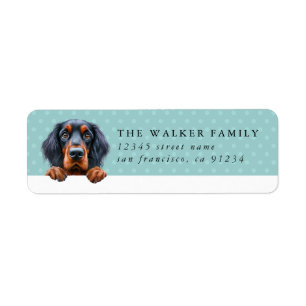 Étiquettes d'adresse de retour Gordon Setter