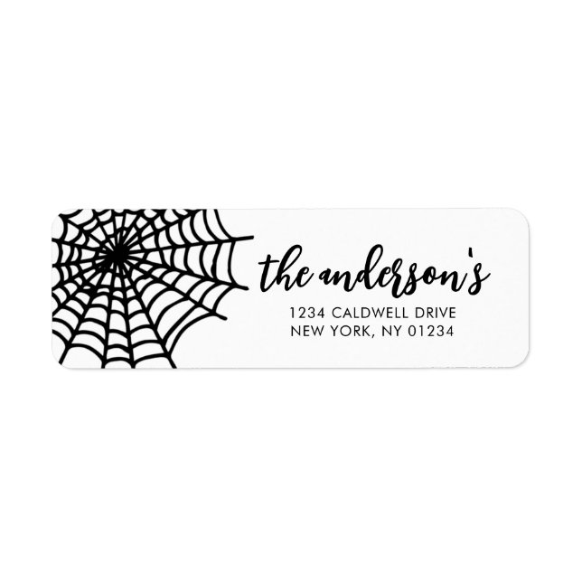 Étiquettes d'adresse de retour Halloween (Devant)