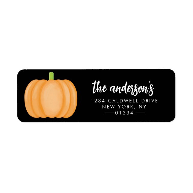 Étiquettes d'adresse de retour Halloween (Devant)