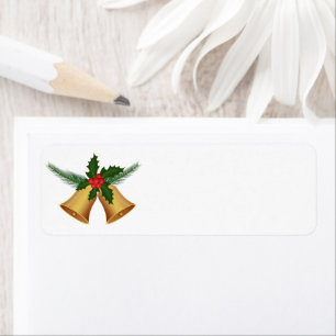 Étiquettes d'adresse de retour Holiday Holly