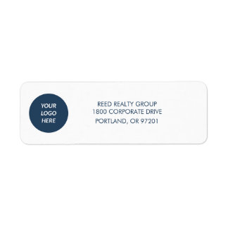 Étiquettes d'adresse de retour Logo Entreprise Nav