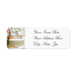 Étiquettes d'adresse de retour mariage/douche