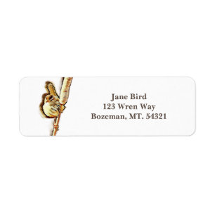 Étiquettes d'adresse de retour Marsh Wren