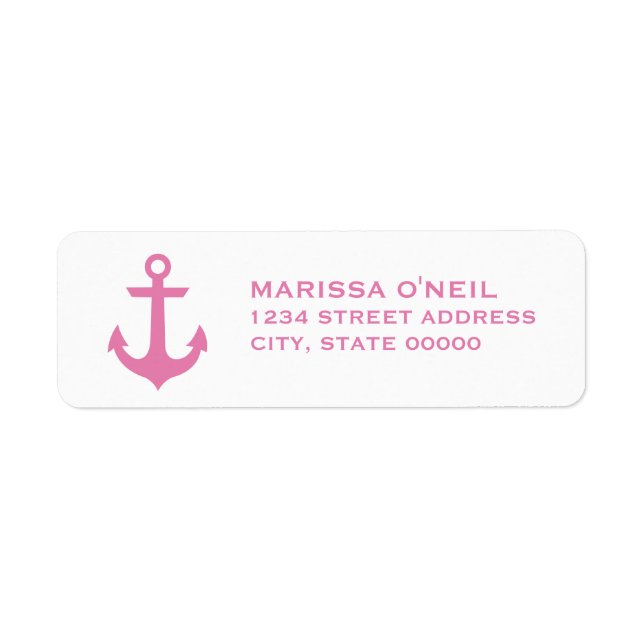 Étiquettes d'adresse de retour nautiques (Devant)