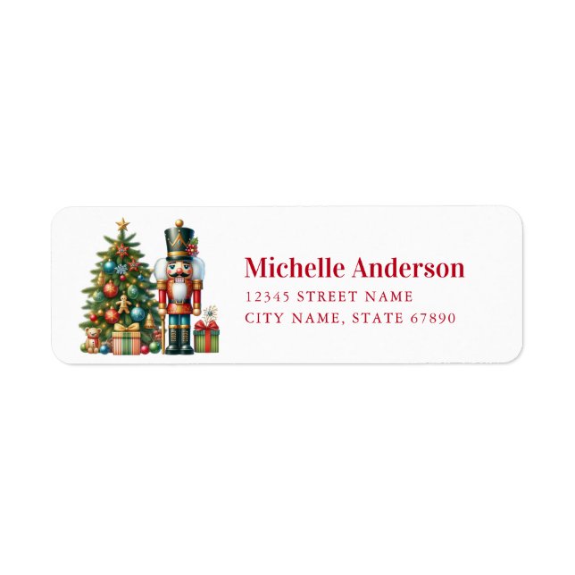Étiquettes d'adresse de retour Nutcracker (Devant)