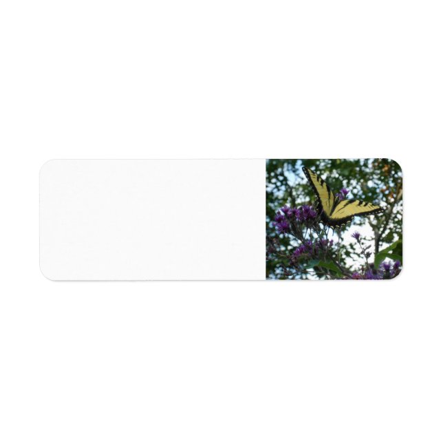 Étiquettes d'adresse de retour papillon (Devant)