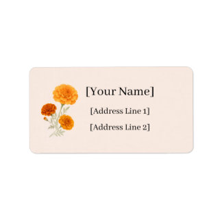 Étiquettes d'adresse de retour personnalisées Bouq