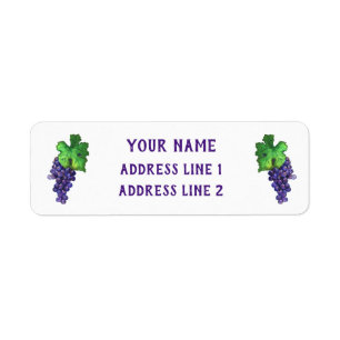 Étiquettes d'adresse de retour personnalisées de r