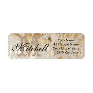 Étiquettes d'adresse de retour personnalisées pour