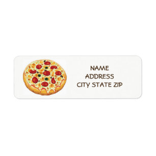 **ÉTIQUETTES D'ADRESSE DE RETOUR PIZZA PIZZA**