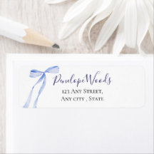 Étiquettes d'adresse de retour pour Baby Shower Bl