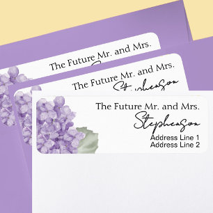 Étiquettes d'adresse de retour pour Save The Date 