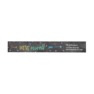 Étiquettes d'adresse de retour Rainbow Moving Fair