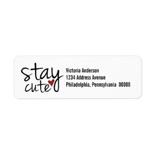 Étiquettes d'adresse de retour restantes