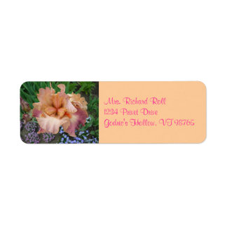 Étiquettes d'adresse de retour Sunset Iris