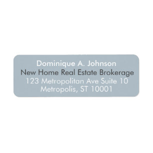 Étiquettes d'adresse de retour sur mesure de l'imm
