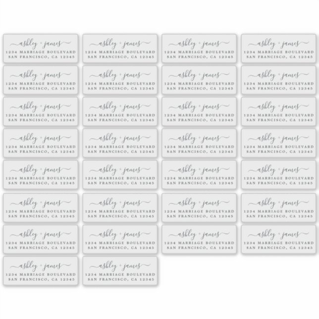 Étiquettes d'adresse de retour transparentes 3,42  (Devant)