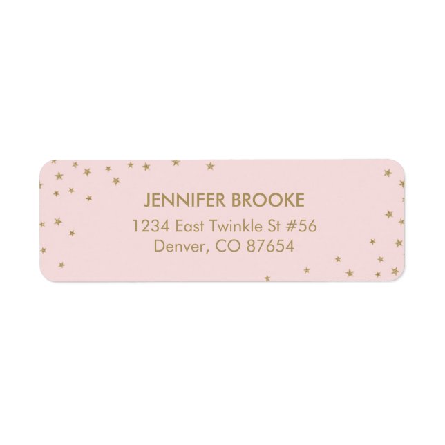 Étiquettes d'adresse de retour Twinkle Little Star (Devant)