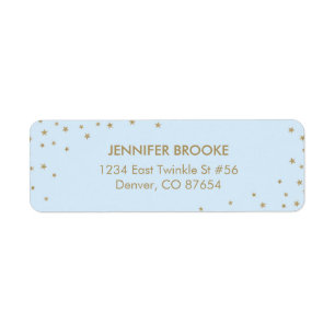 Étiquettes d'adresse de retour Twinkle Little Star