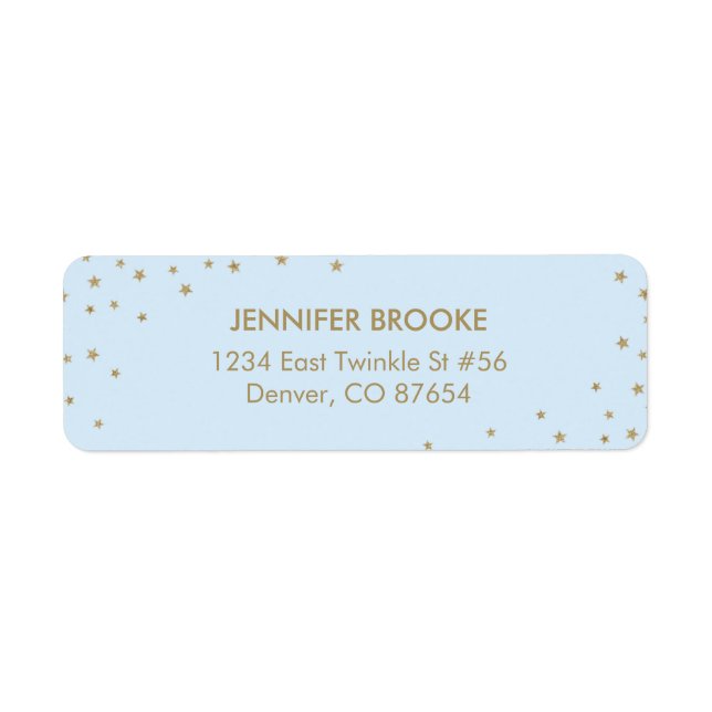 Étiquettes d'adresse de retour Twinkle Little Star (Devant)