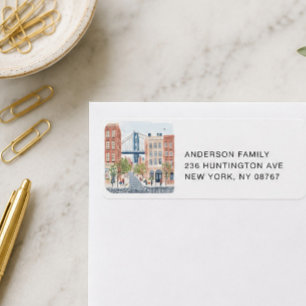 Étiquettes d'adresse DUMBO Brooklyn
