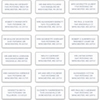 Étiquettes d'adresse grand format pour l'expéditio