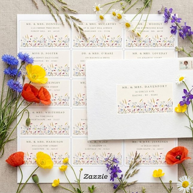 Étiquettes d'adresse individuelles pour invités de (Créateur téléchargé)