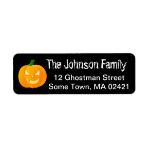 Étiquettes d'adresse personnalisées Halloween citr