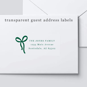 Étiquettes d'adresse pour invités de mariage avec