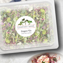 Étiquettes d'aliments microverts, Customisez votre